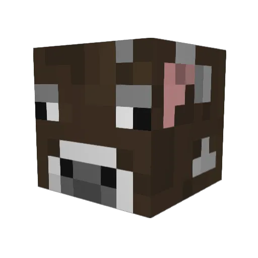 MIS_Lue Minecraft avatar head, 3D render