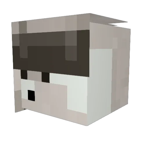 MIT2007 Minecraft avatar head, 3D render