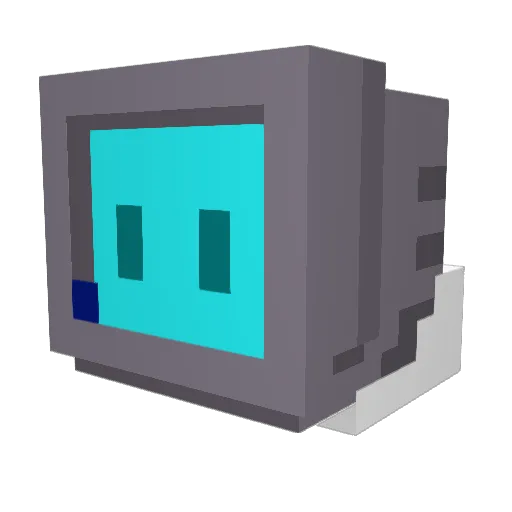 MITGUIT Minecraft avatar head, 3D render