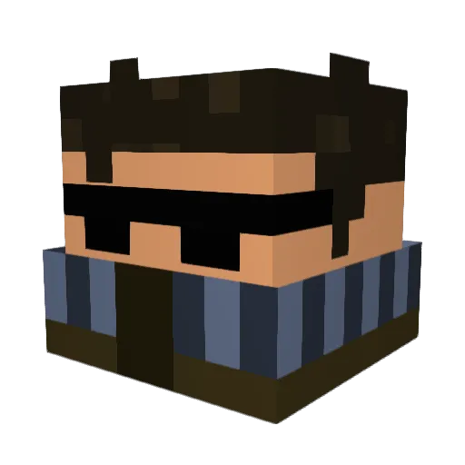 MITICUS123 Minecraft avatar head, 3D render