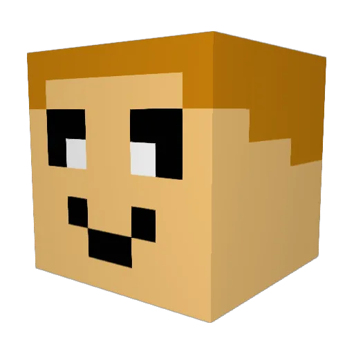 MITOGRAS Minecraft avatar head, 3D render