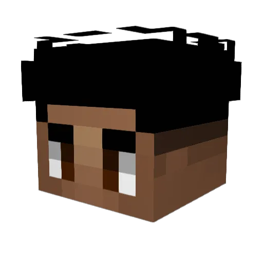 MITOZETE Minecraft avatar head, 3D render