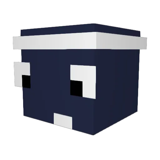 MIUAYA Minecraft avatar head, 3D render