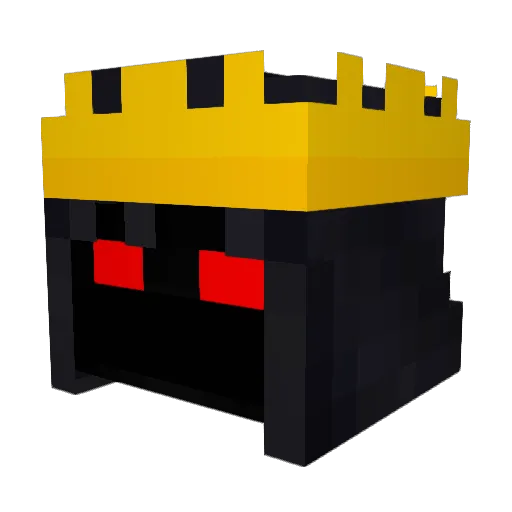MIX4444 Minecraft avatar head, 3D render