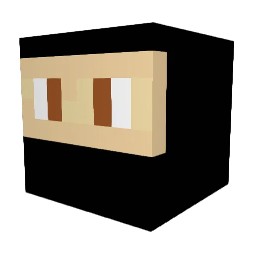 MIXTERIPRO Minecraft avatar head, 3D render
