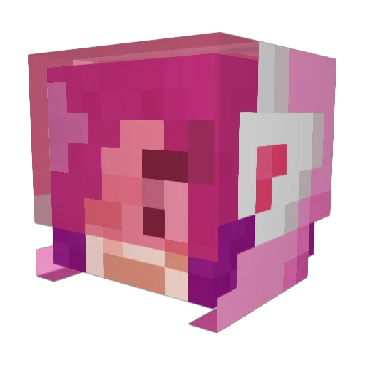 MIXmillennia Minecraft avatar head, 3D render