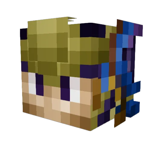 MIaow90 Minecraft avatar head, 3D render
