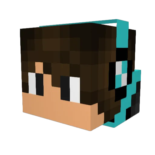 MIghtySphere949 Minecraft avatar head, 3D render