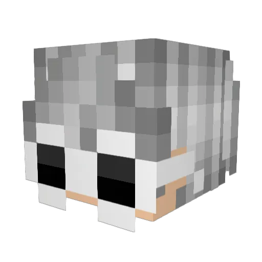 MIistry_ Minecraft avatar head, 3D render