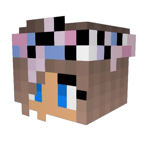 MIlkay_57 Minecraft avatar head, 3D render