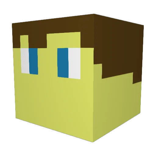 MIndJoker1234 Minecraft avatar head, 3D render