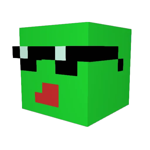 MInekilppari Minecraft avatar head, 3D render