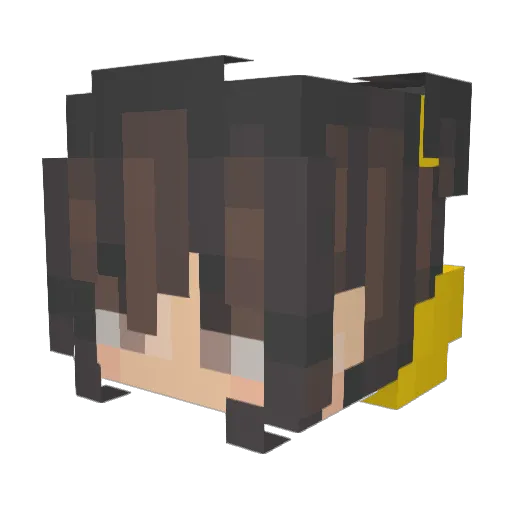 MInkZ_ Minecraft avatar head, 3D render