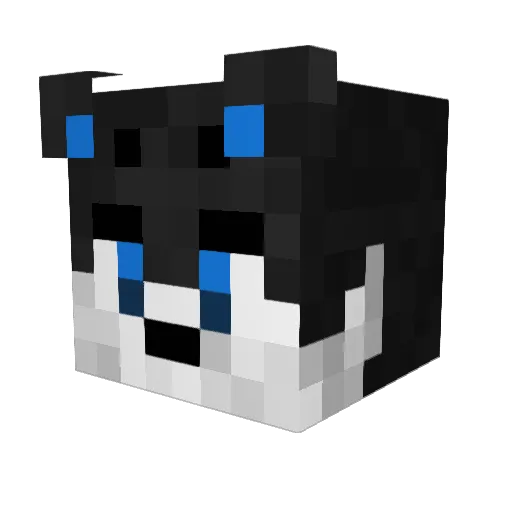 MIsterouaf Minecraft avatar head, 3D render