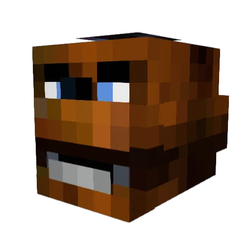 MIstyGuitar Minecraft avatar head, 3D render