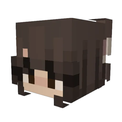 MJ867 Minecraft avatar head, 3D render