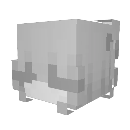 MJA0U Minecraft avatar head, 3D render