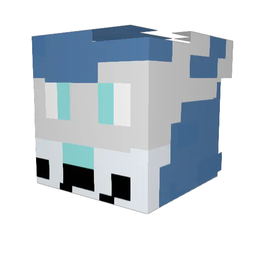 MJCaerus Minecraft avatar head, 3D render