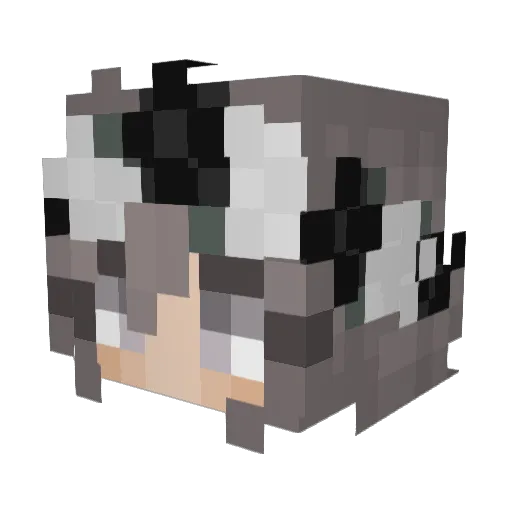 MJD2217 Minecraft avatar head, 3D render