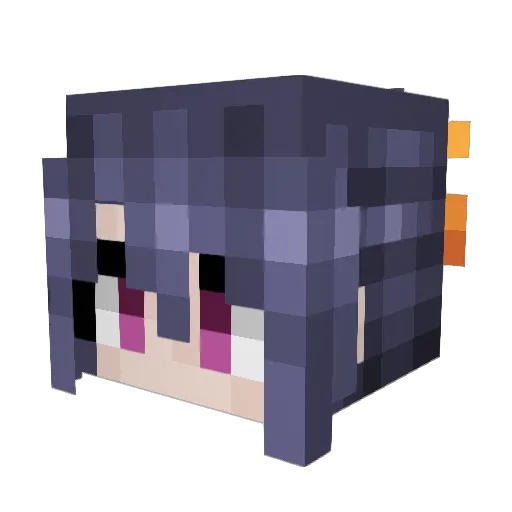 MJDenton Minecraft avatar head, 3D render