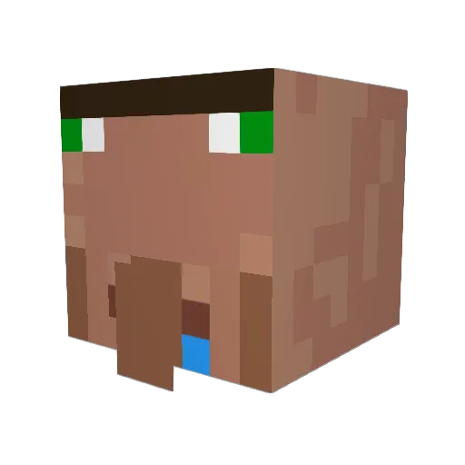 MJINTRONX Minecraft avatar head, 3D render