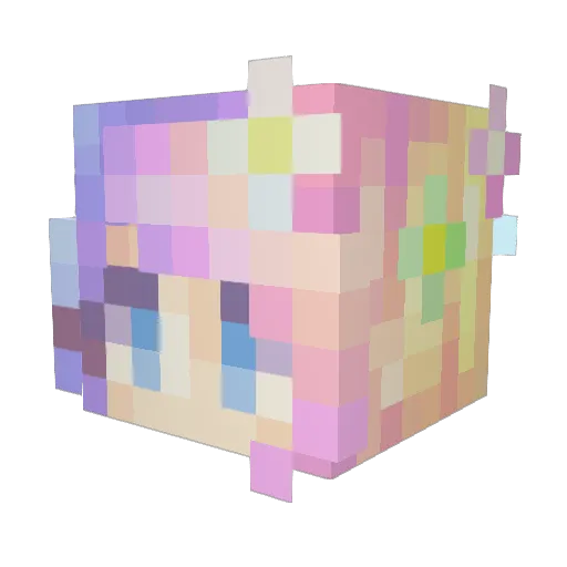 MJKluch000 Minecraft avatar head, 3D render