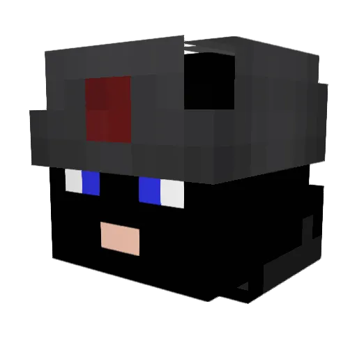 MJM54367 Minecraft avatar head, 3D render