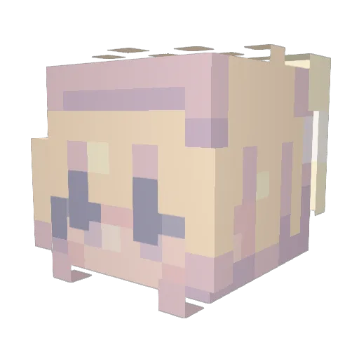 MJMarsvin Minecraft avatar head, 3D render