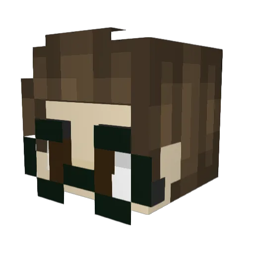 MJPD955 Minecraft avatar head, 3D render
