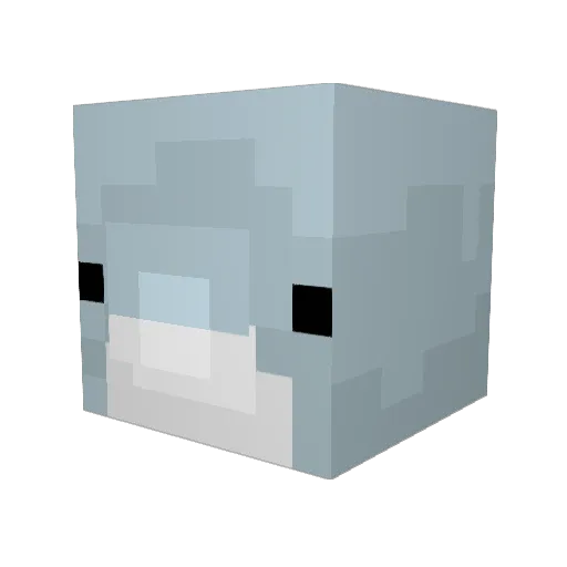MJPELP06 Minecraft avatar head, 3D render