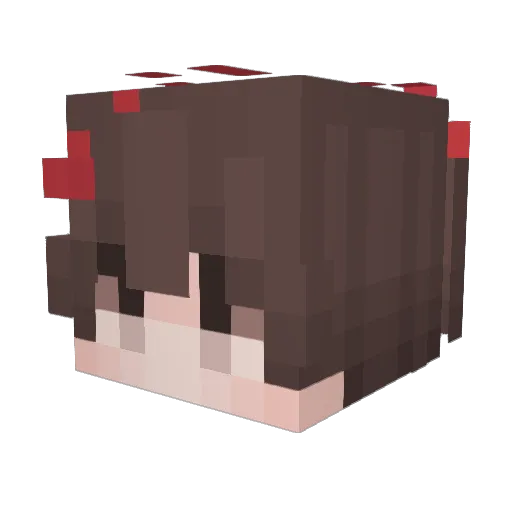 MJQ121222 Minecraft avatar head, 3D render