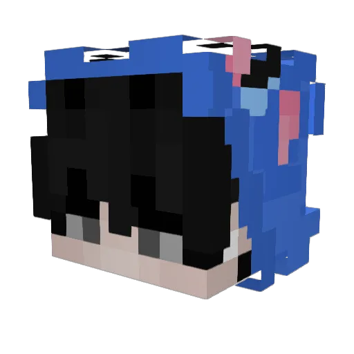 MJT2115 Minecraft avatar head, 3D render