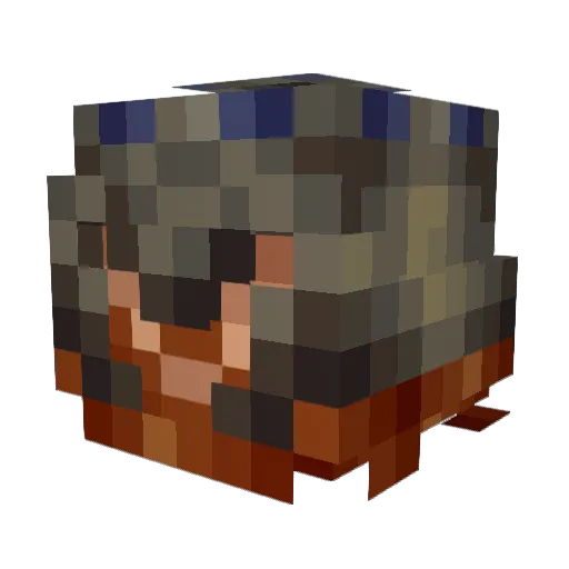 MJ_2000 Minecraft avatar head, 3D render