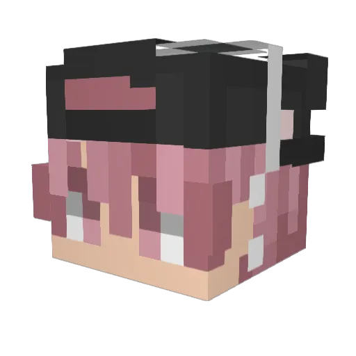MJ_Edu Minecraft avatar head, 3D render