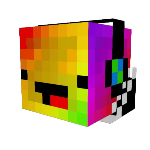 MJapp Minecraft avatar head, 3D render