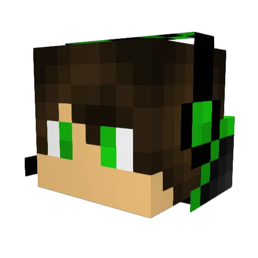 MJayDefyers98 Minecraft avatar head, 3D render
