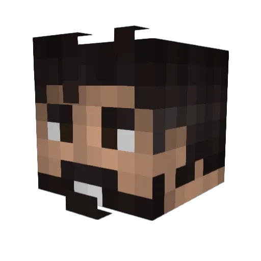 MJiiim9 Minecraft avatar head, 3D render