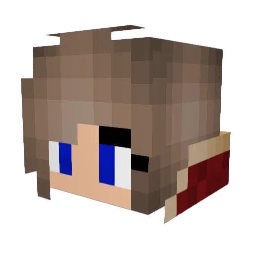 MJlesang Minecraft avatar head, 3D render