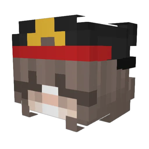 MJokerr Minecraft avatar head, 3D render