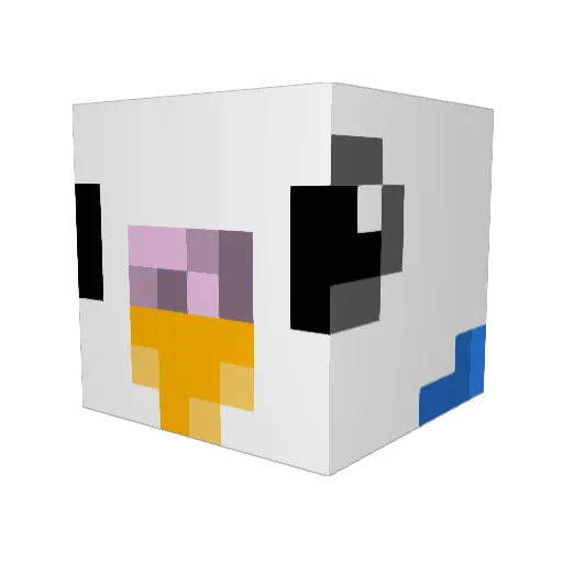 MJunior97 Minecraft avatar head, 3D render