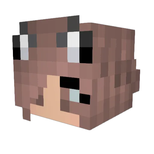 MK2Ultra Minecraft avatar head, 3D render