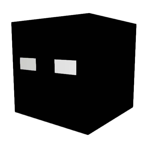 MK4_RED Minecraft avatar head, 3D render