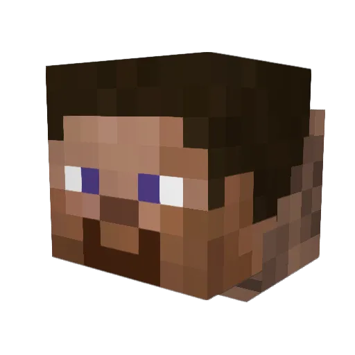 MK9572 Minecraft avatar head, 3D render