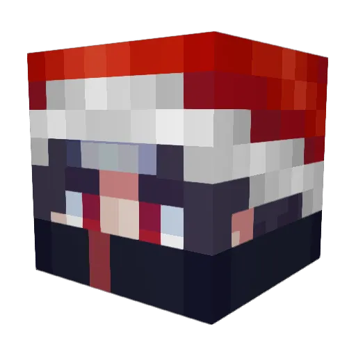 MKAkili Minecraft avatar head, 3D render