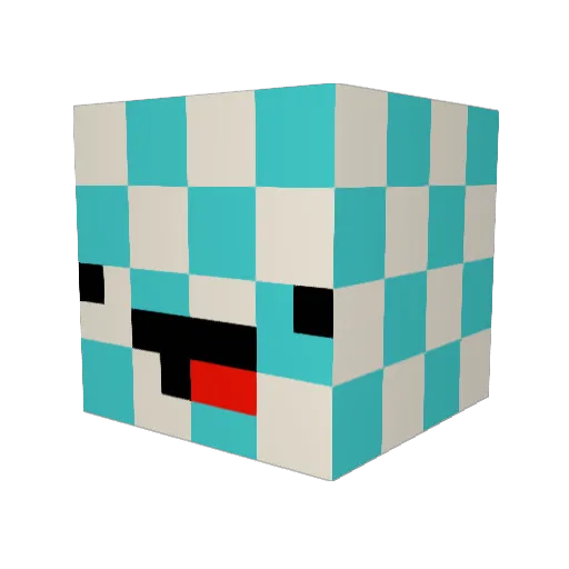 MKING127 Minecraft avatar head, 3D render