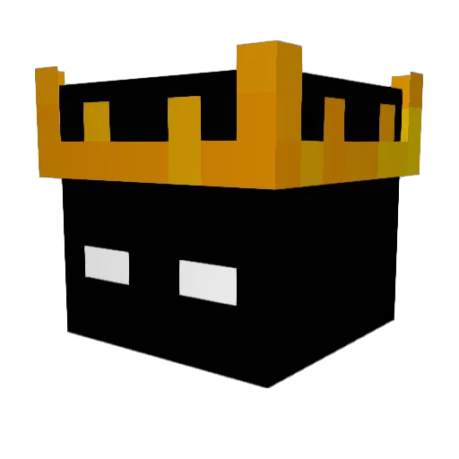 MKL6768 Minecraft avatar head, 3D render