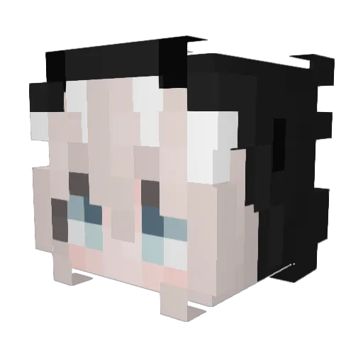 MKLnie Minecraft avatar head, 3D render