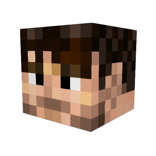 MKNICELY Minecraft avatar head, 3D render