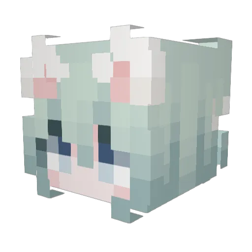 MKOLO Minecraft avatar head, 3D render