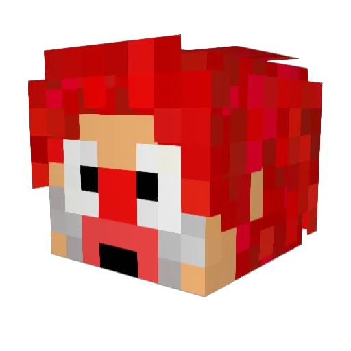 MKOTA_SAN Minecraft avatar head, 3D render